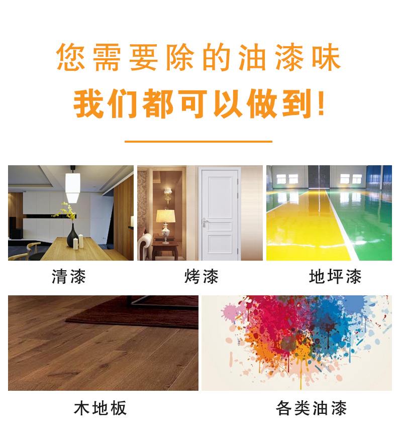 去除油漆味 去除甲醛 格瑞樂(lè)環(huán)保 綠快除甲醛  您要除的油漆味真是甲醛嗎？ 醛知道 1油漆味是芳香徑氣味污染物的苯系物，二甲苯，但是甲醛無(wú)味刺激性氣體。2油漆中對(duì)人體危害大的是苯和苯系物和聚酯漆里的甲苯二異氰酸酯，甲醛化學(xué)是HCHO，分子量30.03，又稱(chēng)乙醛 3甲醛刺激眼睛落淚，睜不開(kāi)眼，味道不是臭的那種，油漆是有味道的，但不刺激眼睛，眼睛不會(huì)落淚。  家具/柜子異味 清漆，烤漆味 綠快強(qiáng)力油漆除味劑 可以做到根煙清除異味不反彈  您所熟知的除異味放肆真的有用嗎？固體炭包：物理吸附，并非去除二次污染 耗費(fèi)人力財(cái)力 香水/噴霧：僅是掩蓋，都是表象，香水有毒 二次污染 植物吸附分解：吸附物微量，效果幾乎可以忽略不計(jì)  綠快強(qiáng)力油漆除味  專(zhuān)業(yè)除油漆味，木質(zhì)家具除甲醛 根源清除，高分子分解技術(shù) 源頭持久凈化，不限換屆限制 無(wú)二次污染 母嬰安全型  您需要除的油漆味，我們都可以做到！ 清漆/烤漆/地坪漆/木地板/各類(lèi)油漆  綠快強(qiáng)力油漆除味劑 清除油漆異味更專(zhuān)業(yè) 源頭分解 母嬰安全 不會(huì)反彈  和甲醛說(shuō)拜拜  快速釋放甲醛 深層滲透分解  母嬰安全型 無(wú)毒無(wú)刺激 無(wú)二次污染 母嬰安全配方不是說(shuō)說(shuō)而已  高效除醛 健康有我 一款好產(chǎn)品的選擇 強(qiáng)力尤其除味清除油漆異味的同時(shí)木葉神通鋪分解家具內(nèi)部的甲醛，然后您捉到全方位清除  長(zhǎng)久不反彈  檢測(cè)報(bào)告 中科院權(quán)威檢測(cè) 甲醛去除率檢測(cè)報(bào)告 無(wú)毒無(wú)害檢測(cè)報(bào)告  更多適用范圍 只要有污染的地方就有我的存在  住宅 辦公室 商業(yè)場(chǎng)所  酒店  格瑞樂(lè)清除觸媒技術(shù)  產(chǎn)品信息：產(chǎn)品品牌：綠快  產(chǎn)品名稱(chēng)：綠快強(qiáng)力油漆除味  產(chǎn)品組成：納米二氧化鈦、植物萃取多酚、表面活性劑等組成  產(chǎn)品特點(diǎn)：快速性、徹底性、穩(wěn)定性 使用對(duì)象：快速分解苯系物 醛 酮等，清除油漆味及其他裝修異味  安全性  無(wú)毒無(wú)害 母嬰安全型
